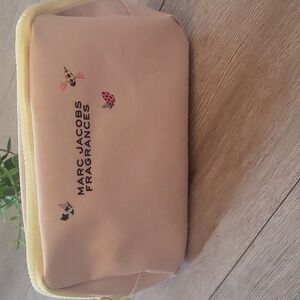 Marc Jacobs Pink and Yellow Cosmetic Bag